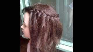 Apprendre a faire une tresse cascade toute simple