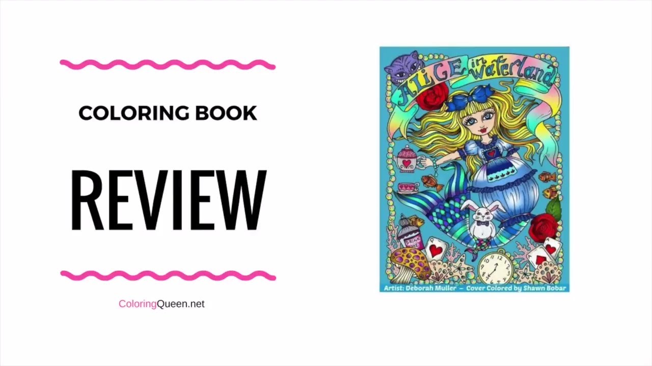 Alice in Waterland Coloring Book Review - Deborah Muller - YouTube