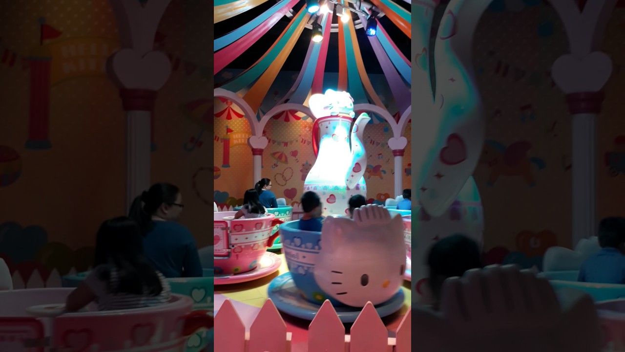 Hello Kitty Town Tea Cup ride YouTube