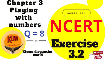 Q 8 - Ex 3.2 - Playing with numbers - Chapter 3 - Class 6th NCERT Maths