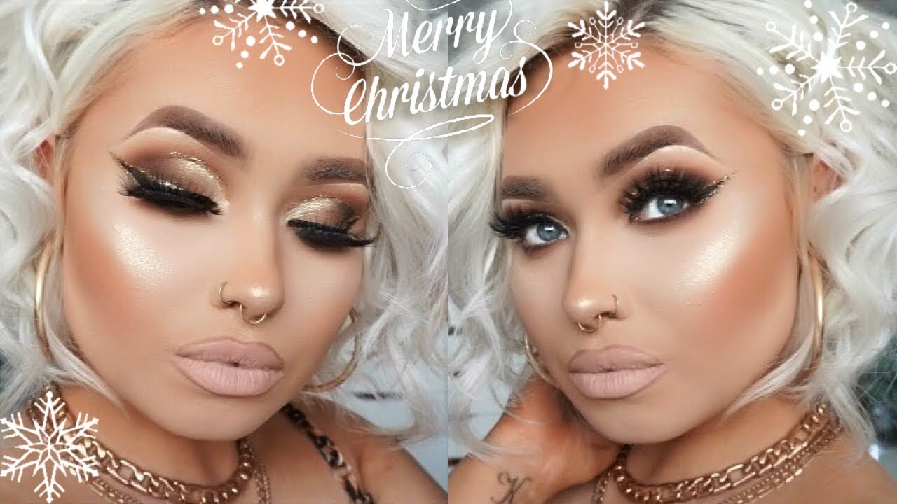 DRUGSTORE CHRISTMAS EVE GLAM | Makeup Tutorial YouTube