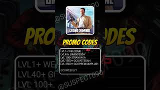 GRAND CRIMINAL ONLINE PROMO CODES ☠️✅#GCOPROMOCODES #gcoopmalaysia #gco
