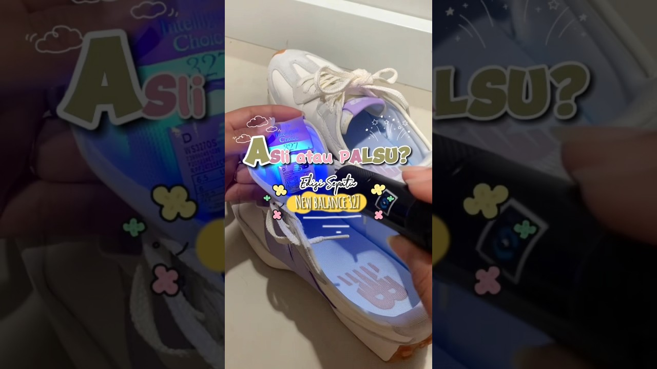 CARA CEK SEPATU NEW BALANCE ORIGINAL ATAU PALSU DENGAN SINAR UV