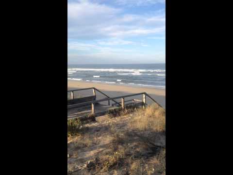 Mimizan Plage Sud sous le soleil d'Octobre.