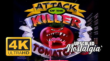 Attack of the Killer Tomatoes (1990) Opening & Closing Themes | Remastered 4K Ultra HD Upscale