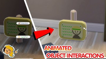 How to Add Object animations on Interaction in The Sims 4!
