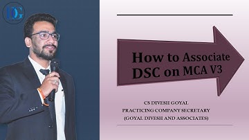 Process to Associate DSC on MCA V-3 Website #diveshgoyal #csdiveshgoyal #mcav3 #mca #mcav3portal
