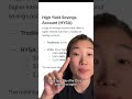 Not a hot take: HYSA normal savings account greenscreen hysa... #Shorts #povangie