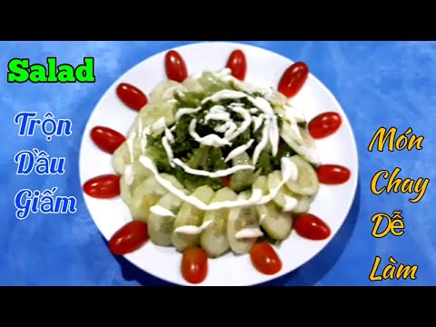 Video Cách làm Xà Lách trộn Dầu Giấm chay | tại nhà đơn giản - youtube