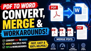 PDF to Word in Seconds! Convert, Merge & Master PDF Files Like a Pro
