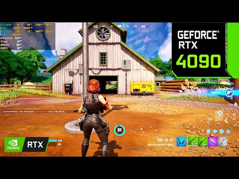 Fortnite : RTX 4090 24GB + i9 13900K ( 4K Maximum Settings RTX ON / DLSS ON )