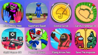 Kissy Missy Hide Seek, Superhero Squid, Cookie Carver, Candy Challenge 3D, Squid Game 456 screenshot 5