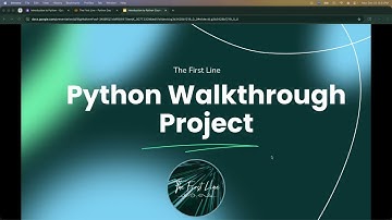 Day 7 Video Python - Walkthrough Project