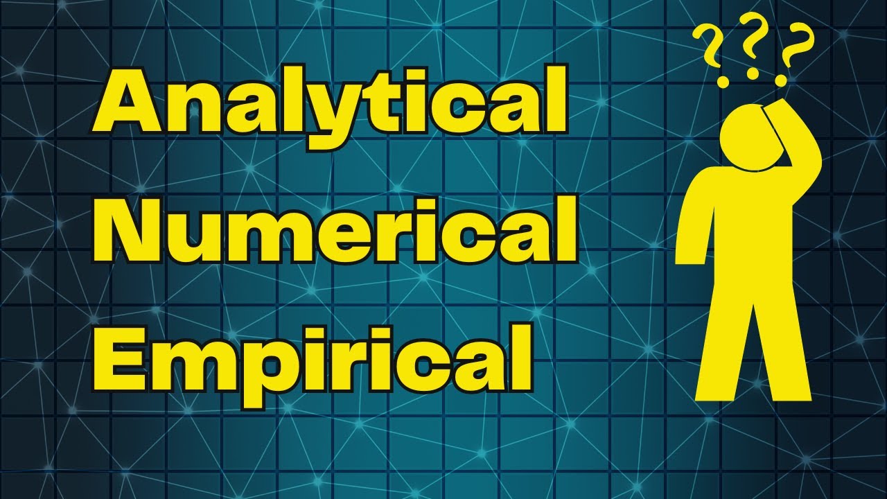 Analytical vs Numerical Solution | Do not confuse these