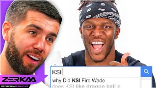 Zerkaa Reacts To KSI Answers The Web's Most Searched Questions