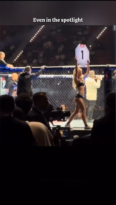 Islam Makhachev Blocks Ring Girl at UFC Baku 😅 #Shorts #UFC #MMA #ytshorts