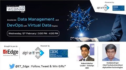 Webinar Accelerate Data Management and DevOps with Virtual Data Copies