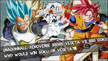Dragonball Xenoverse SSGSS Vegeta VS SSG Goku!!!