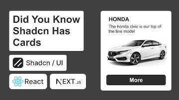 How To Add A Card In React Or NextJS Using Shadcn