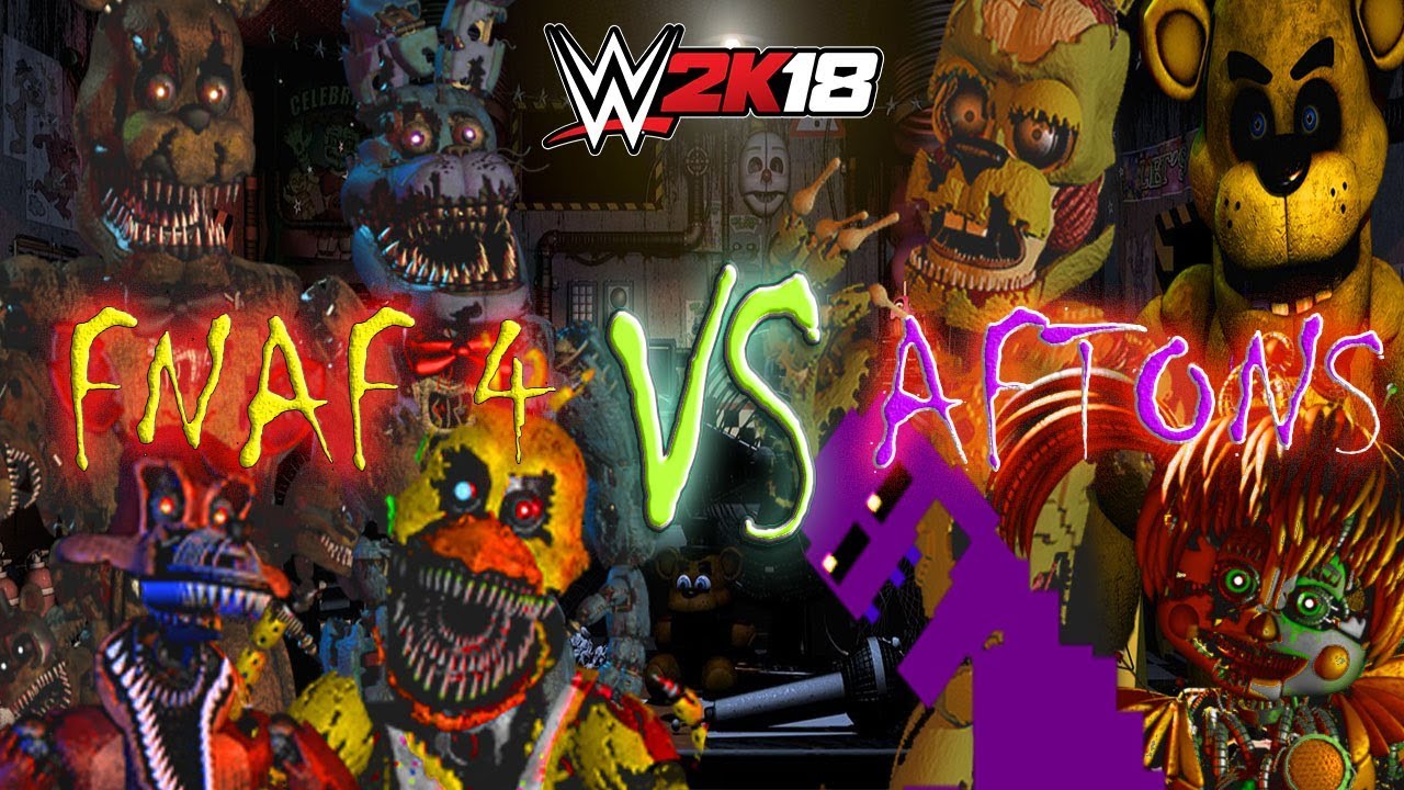 AFTON FAMILY vs FNAF 4 TAG TEAM CHMAPIONSHIP ON THE LINE 4vs4 ELEMINATION