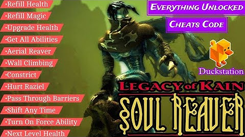 Legacy of Kain Soul Reaver DuckStation Emulator Everything Unlocked Cheats Code + 60FPS Settings