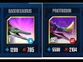 BAGEHESAURUS BATTLE PRIOTRODON II Jurassic World The Game II Dinosaurs Game