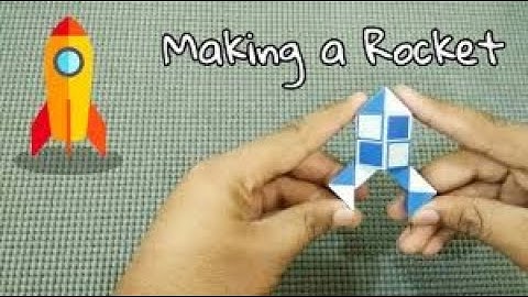 HOW TO MAKE A ROCKET ON SNAKE CUBE.