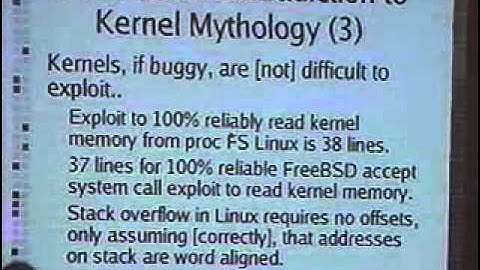 DEF CON 11 - Silvio Cesare - Opensource Kernel Auditing and Exploitation