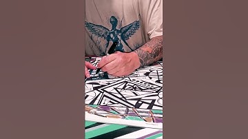 Geometric Abstraction / A Study in Form and Color #art #geometricart #shorts