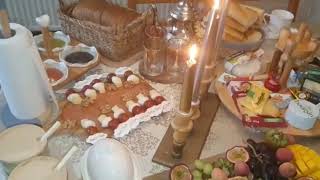 petit dejeuner chez maman  فطور عائلي رائع 