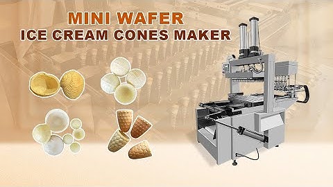 40 Mould Mini Wafer Cone Making Machine|Ice Cream Cone Maker|Flat Bottom Shaped Wafer Cup Maker
