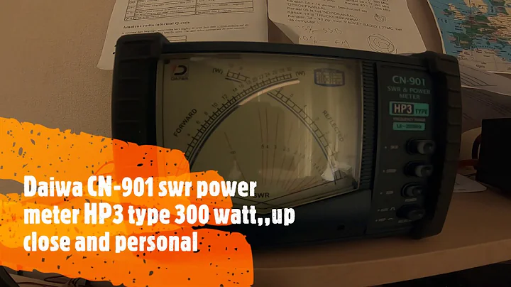 DAIWA CN-901 HP3 type, SWR AND 3000 WATT POWER METER,CLOSE UP......190 euro new..