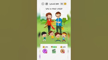 #Shorts Brain Dom Game Challenge 2022 | level 169 | Who is their child ??