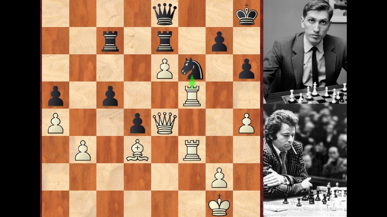 Шахматы!Фишер атакует Спасского!Легендарная 6 партия матча за ...