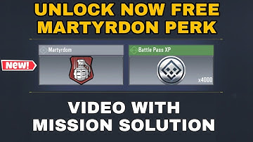 How to Get FREE Martyrdom Perk in COD Mobile | Unlock Martyrdom Red Color Perk | Wisdom Frost