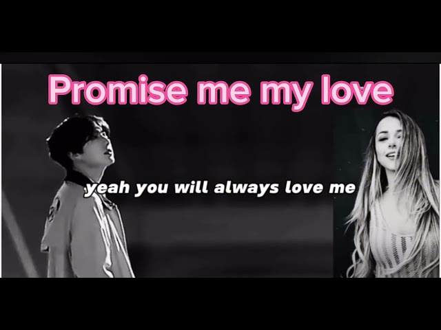 PROMISE ME MY LOVE-CINTANYA AKU Jungkook with lyrics class=