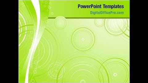 Abstract Green Circles PowerPoint Template Backgrounds - DigitalOfficePro #07170