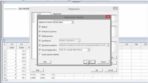 Minitab - Multiple Linear Regression