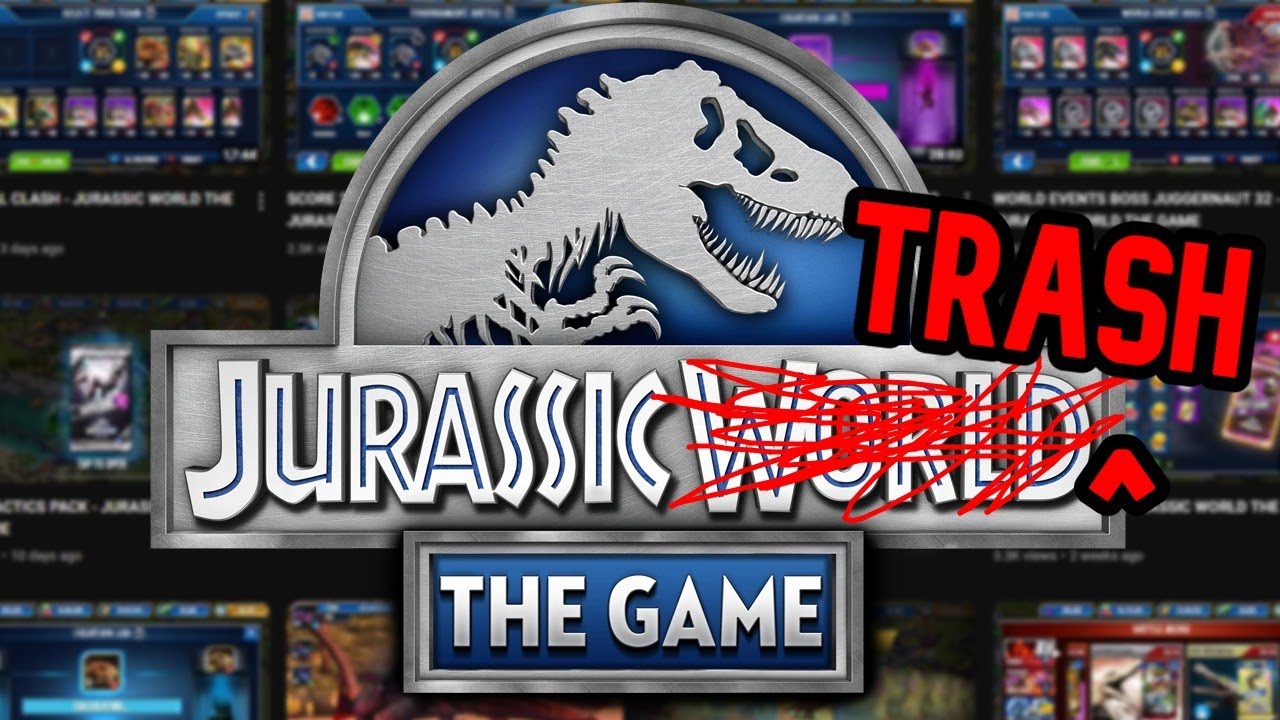 The state of Jurassic World the Game videos on YouTube