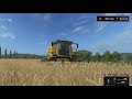 żniwa  pszenicy kombajnem  new Holland tc590 Farming symulator 2017 na mapie sosnówka  # 3