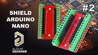 2. Shield Arduino Nano - Símbolo y Footprint Borneras 15 Pines @arduinolover5125