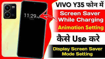 Vivo y35 Screen Saver While Charging Setting | How To Enable Screen Saver Mode Setting Kaise Kare