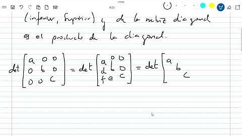 18  Determinante de la matriz triangular y diagonal