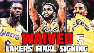 LAKERS FINAL ROSTER SIGNING FOR JR SMITH OR LANCE STEPHENSON AFTER WAIVING TROY DANIELS! BIG UPDATE!