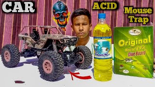 ACID VS RC 4x4 Car Monster Mouse Trap Glue - Toy Unbox Wala Ali