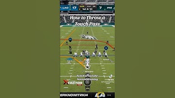 How to throw a Free Form Touch Pass in #Madden 24 🏈 #Football #Passing #Offense #Madden24 #PS5 #M24