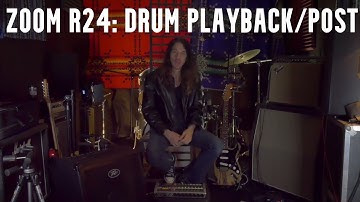 Zoom R24: Drum Tracks Playback + Post Production