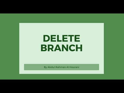 Git Delete Branch | Local & Remote | كورس Git #19