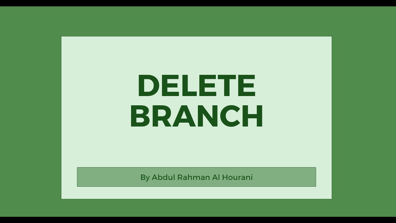 18 - delete branch - YouTube