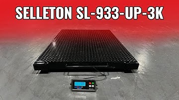 SL-933-UP-3k Portable platform scale with capacity of 3000 lb Warehouse pallet scale from sellEton